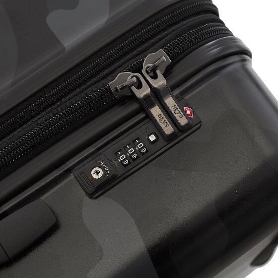 Heys Black Camo 4 wielen Trolley M 66 cm met uitbreidingsplooi