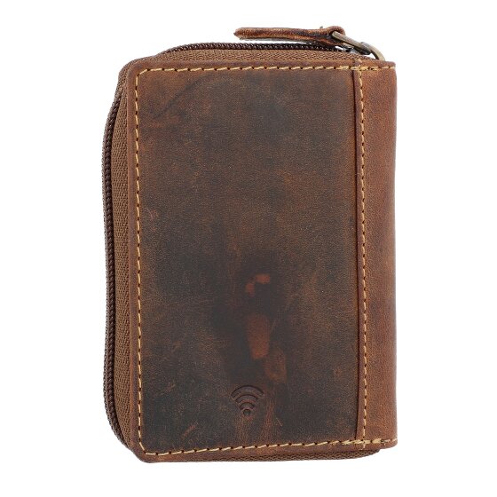 Greenburry Vintage creditcard etui RFID leer 7,5 cm