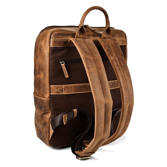 Greenburry Vintage Zakelijke rugzak Leer 36.5 cm Laptop compartiment