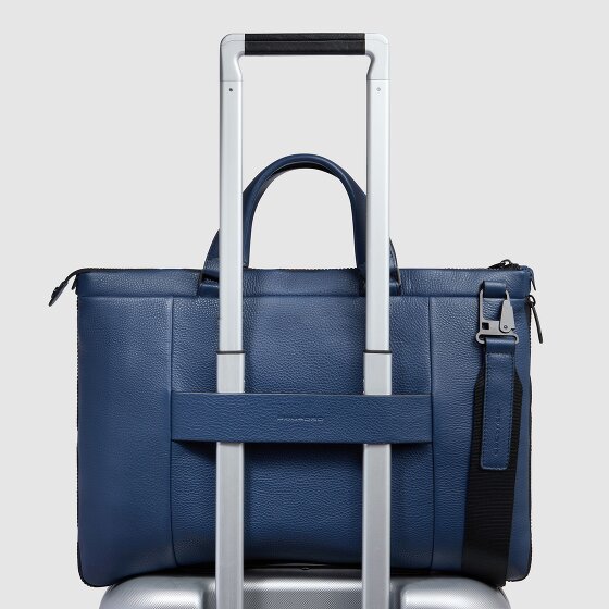 Piquadro Than Koffer Leer 43 cm Laptop compartiment met uitbreidingsplooi