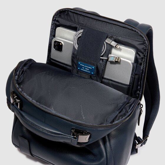 Piquadro Modus Special Dagrugzak Leer 37 cm Laptop compartiment