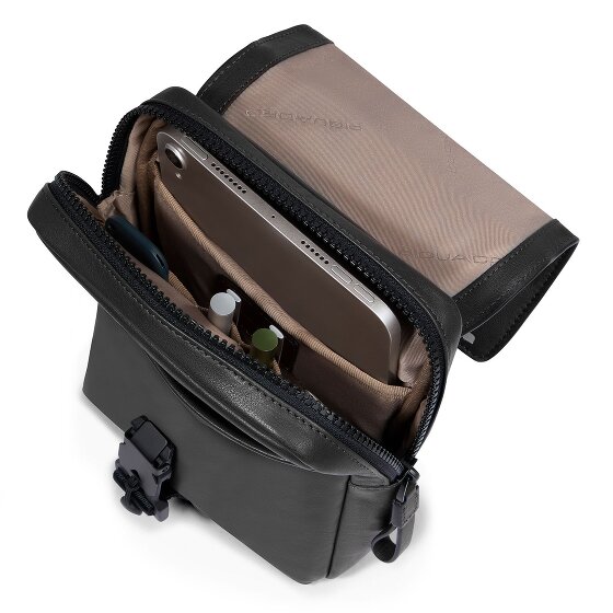 Piquadro Harper Mini tas Schoudertas Leer 17 cm