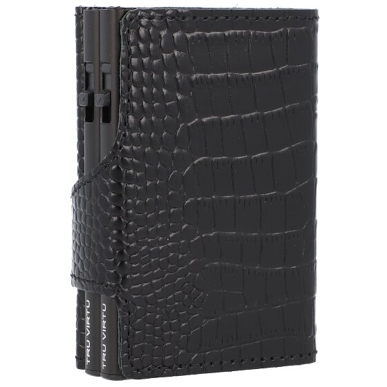 Tru Virtu Click & Slide Creditcardetui Portemonnee RFID Leer 6,5 cm