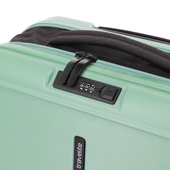 Travelite Basics 4 wielen Cabinewagen 55 cm met uitbreidingsplooi
