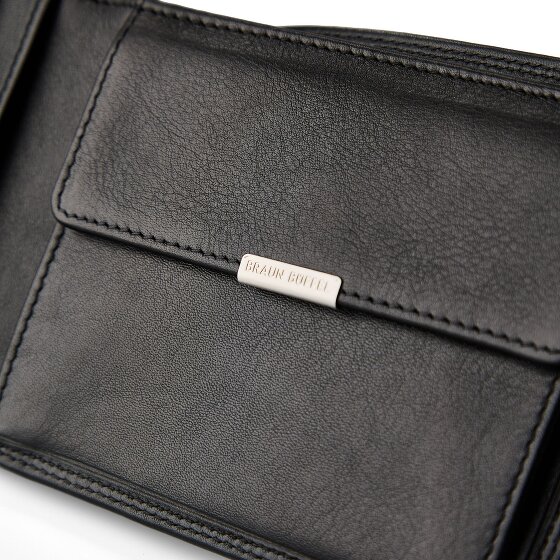 Braun Büffel Golf 3.0 Portemonnee RFID-bescherming Leer 12.5 cm