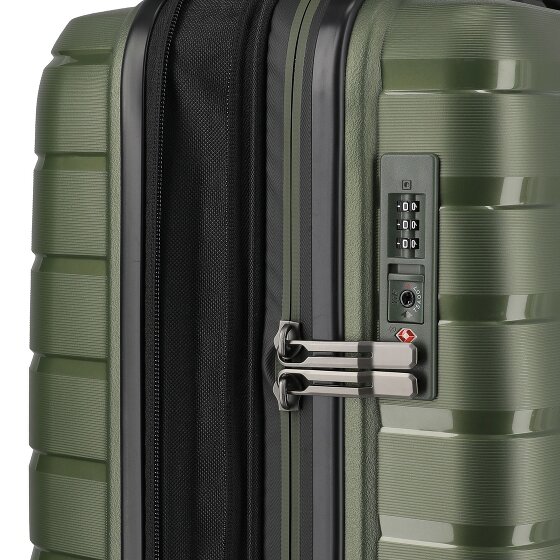 Travelite Air Base 4 wielen Cabinewagen 55 cm met uitbreidingsplooi