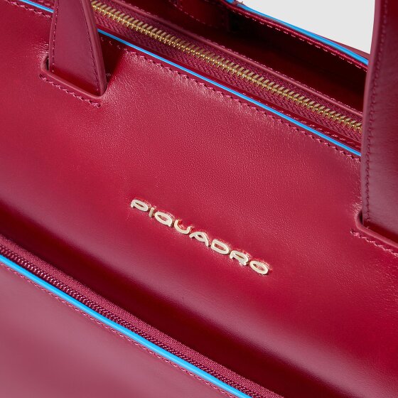 Piquadro Blue Square Shopper Tas Leer 40 cm