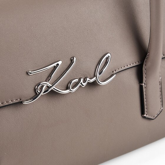 Karl Lagerfeld Signature Schoudertas Leder 37 cm