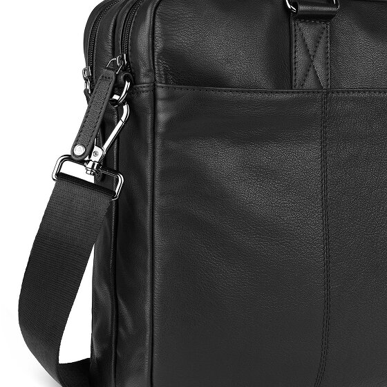 bugatti Black Magic Koffer Leer 40 cm Laptop compartiment