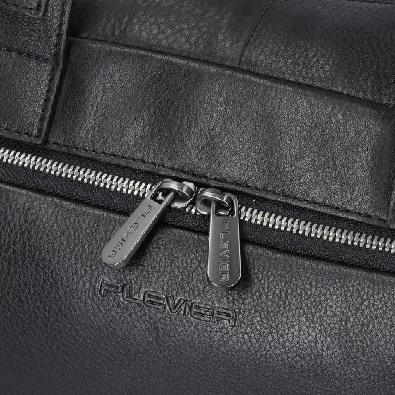 Plevier Vintage Bill Koffer Leer 40 cm Laptop compartiment
