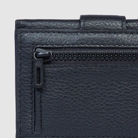 Piquadro Than Portemonnee RFID-bescherming Leer 10 cm