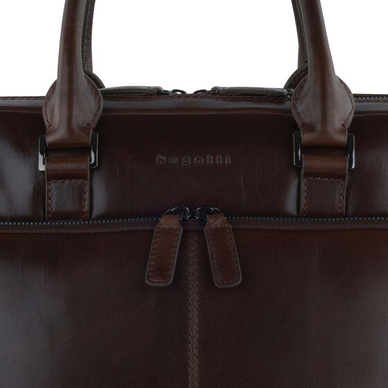 bugatti Romano Koffer Leer 40 cm Laptop compartiment