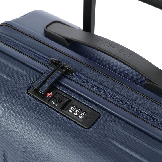 Travelite Dynamiic 4 wielen Kofferset 3-delig met uitbreidingsplooi