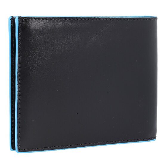 Piquadro Blauw Vierkant Creditcardetui Leer 12,5 cm
