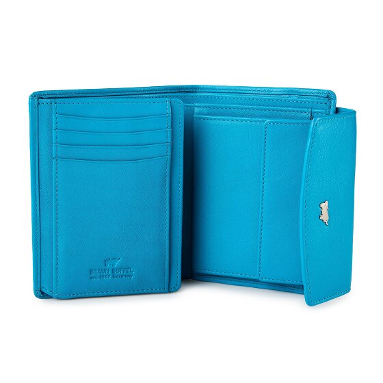 Braun Büffel Joy Portemonnee RFID-bescherming Leer 12 cm