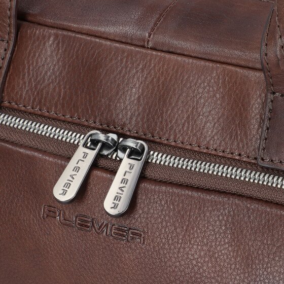 Plevier Vintage Bill Koffer Leer 40 cm Laptop compartiment