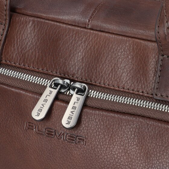 Plevier Vintage Bill Koffer Leer 40 cm Laptop compartiment