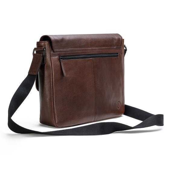 Farmhood Memphis Aktetas Messenger Leer 38 cm Laptop compartiment