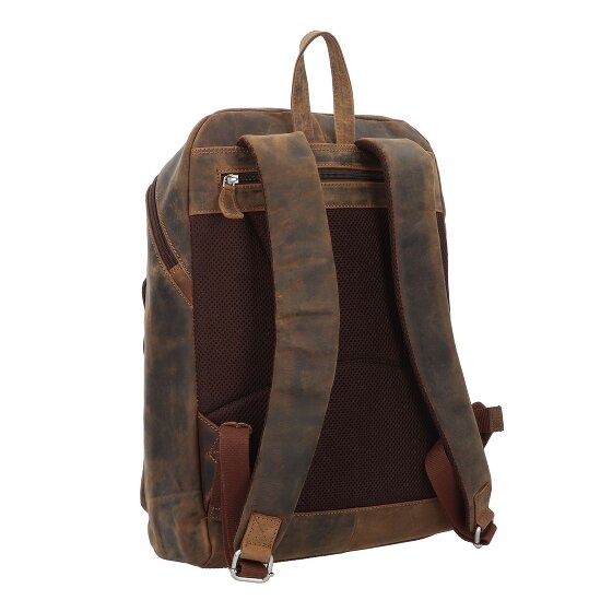 Plevier Hertz Dagrugzak Leer 45 cm Laptop compartiment