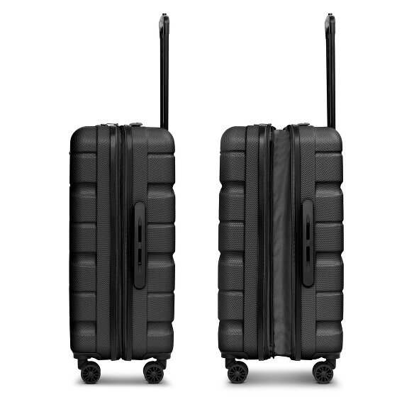 Franky Munich 4.0 4-wiel trolley M 66 cm met uitbreidingsplooi