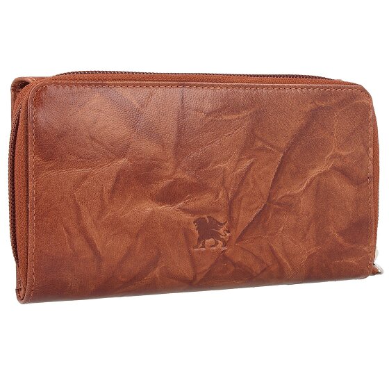 mano Donna Aurona Portemonnee RFID Leer 18 cm