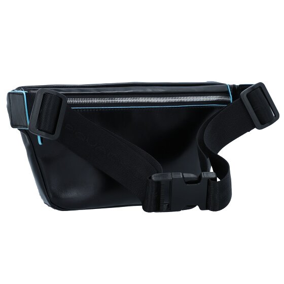 Piquadro Blauw vierkant heuptasje leer 29 cm