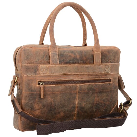 Greenburry Vintage aktetas Leer 41 cm Laptop compartiment