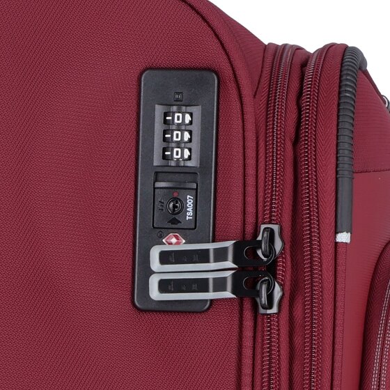d&n Travel Line 9504 4 wielen Trolley M 67 cm met uitbreidingsplooi