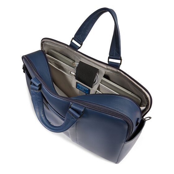 Piquadro Cartel2m Koffer RFID-bescherming Leer 40 cm Laptop compartiment