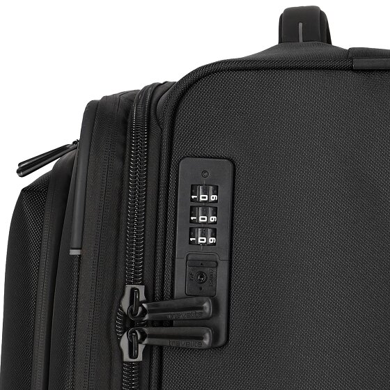 Travelite Crosslite 5.0 4 wielen Trolley M 66 cm met uitbreidingsplooi
