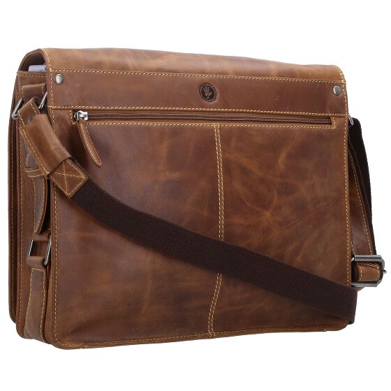 Greenburry Vintage Café Racer Messenger Leer 33 cm