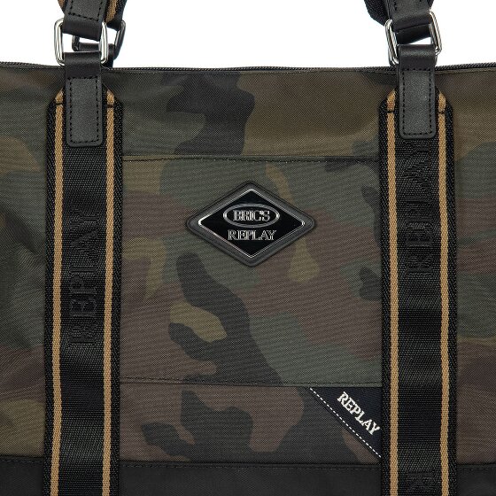 Bric's Replay Camouflage Shopper Tas 26 cm