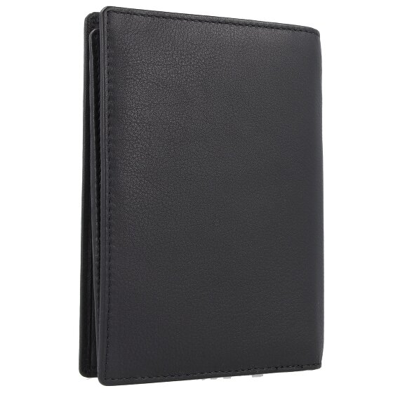 Greenland Nature Zwarte Nappa Paspoortkoffer RFID Leer 11,5 cm