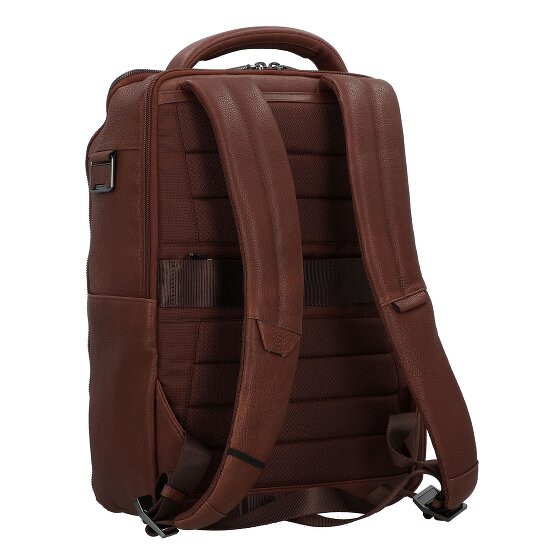 Piquadro Cronus Zakelijke rugzak RFID-bescherming Leder 41 cm Laptopvak
