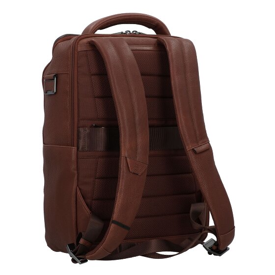 Piquadro Cronus Zakelijke rugzak RFID-bescherming Leer 41 cm Laptop compartiment