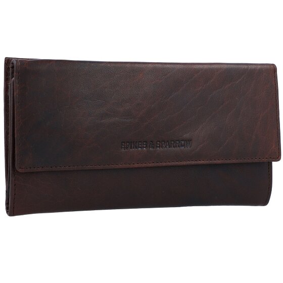 Spikes & Sparrow Portemonnee RFID Leer 19 cm