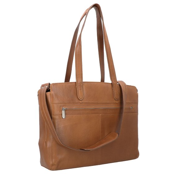 Plevier Power Shopper Tas Leer 41 cm Laptop compartiment