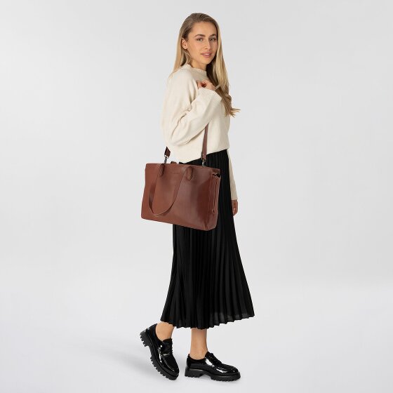 Plevier Power Shopper Tas Leer 41 cm Laptop compartiment