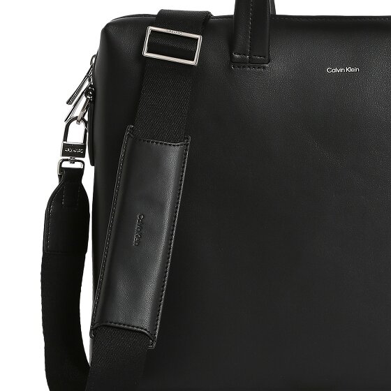 Calvin Klein CK Premium Koffer Leer 40.5 cm Laptop compartiment