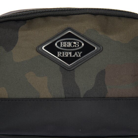 Bric's Replay Camouflage Mini tas Schoudertas 18 cm Bric's Replay Camouflage Mini tas Schoudertas 18 cm