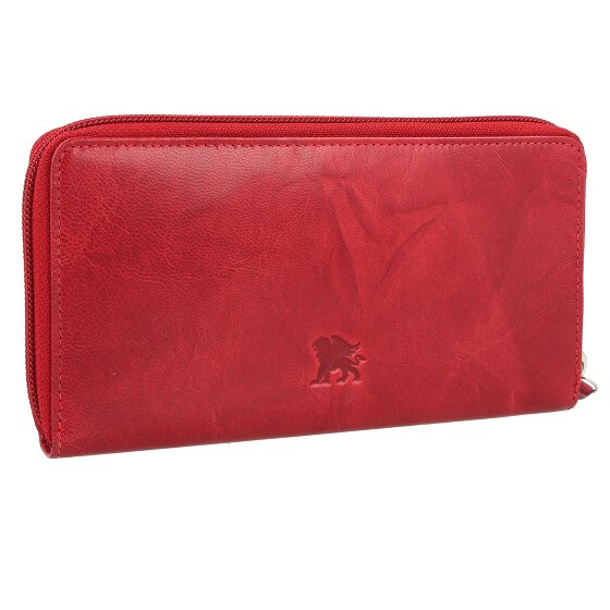 mano Donna Aurona Portemonnee RFID Leer 19 cm