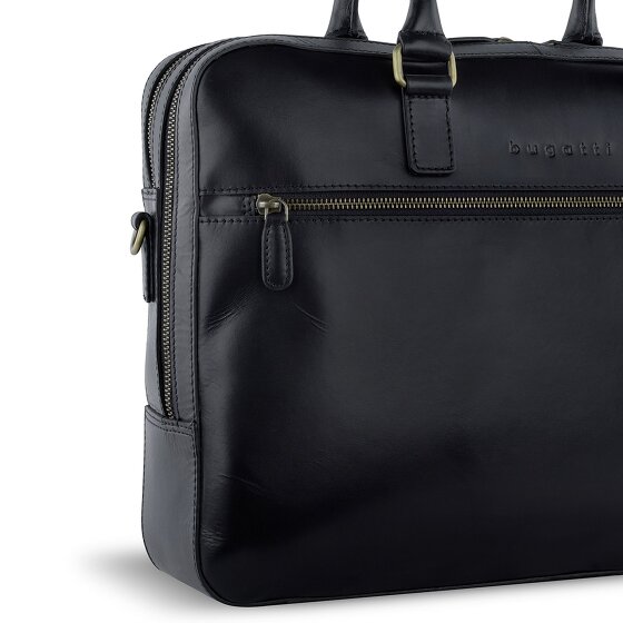 bugatti Remo Koffer Leer 40 cm Laptop compartiment