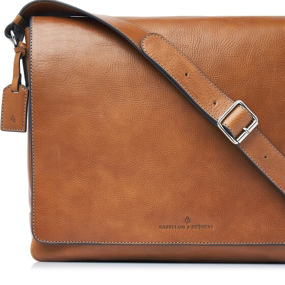 Castelijn & Beerens Mark Aktetas Messenger RFID-bescherming Leer 39 cm Laptop compartiment