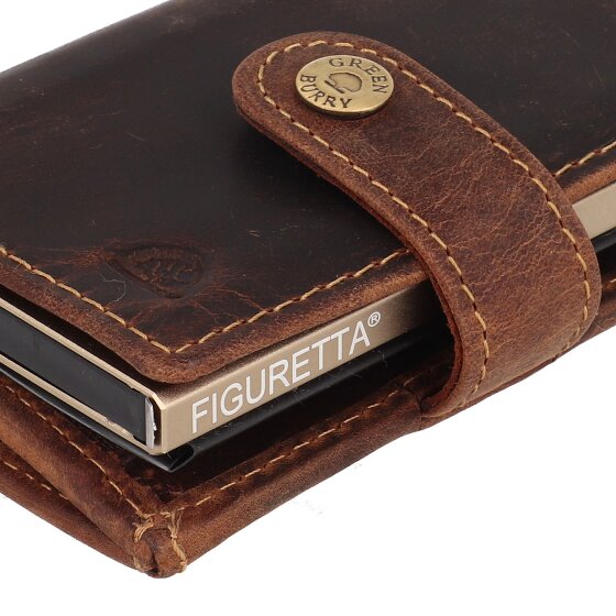 Greenburry Vintage Portemonnee RFID-bescherming Leer 7.5 cm