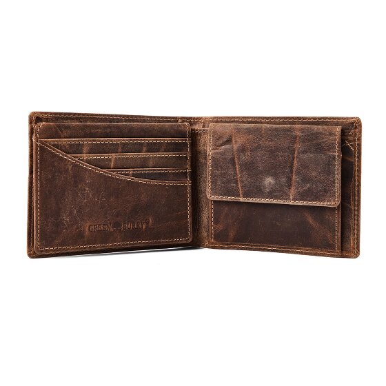 Greenburry Karpfen Portemonnee Leer 12 cm