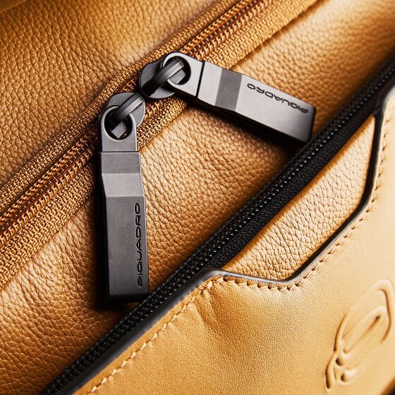 Piquadro Ael Dagrugzak Leer 37 cm Laptop compartiment