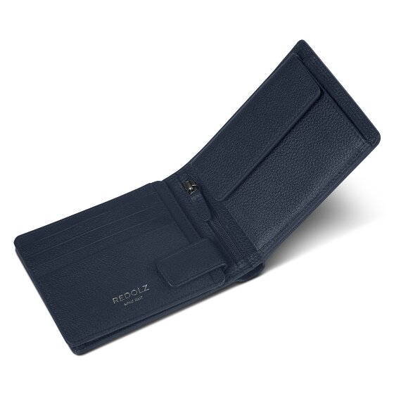 Redolz Leather Essentials QF portemonnee RFID leer 12 cm uitklapbaar met ritsvak