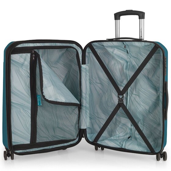 Gabol Mercury 4 wielen Trolley M 66 cm met uitbreidingsplooi