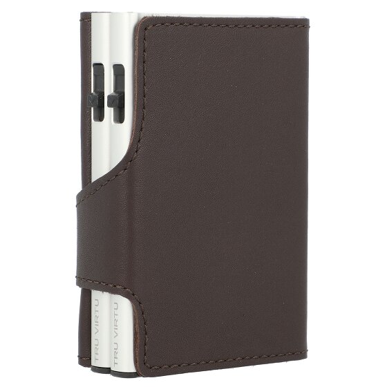Tru Virtu Click & Slide Creditcardetui Portemonnee RFID Leer 6,5 cm