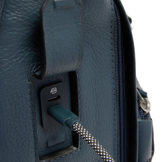 Piquadro Tebe Dagrugzak RFID-bescherming Leder 44 cm Laptopvak